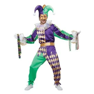 Mardi Gras Jester Adult Costume