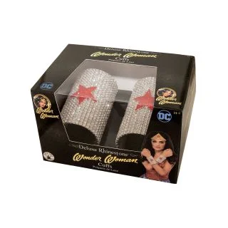 DC SUPERHERO - Wonder Woman Super Deluxe Rhinestone Cuffs in a Box One-Size
