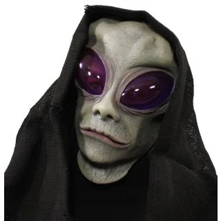 Classic Alien Overhead Mask w/ Hood One Size