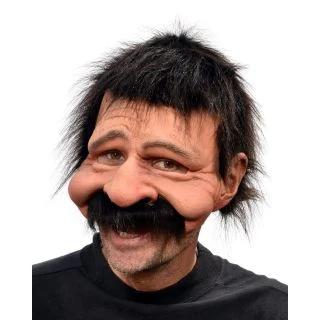 Uncle Bobby Half Mask w/ Hair One Size