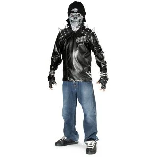 Teen Metal Skull Biker Costume