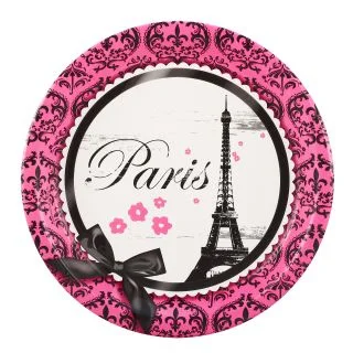 Paris Damask Dinner Plates (8)