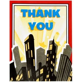 Superhero Comics Thank-You Notes