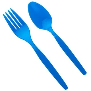 Forks Spoons - Blue