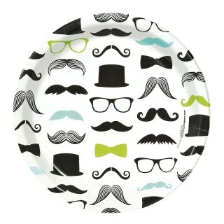 Mustache Man Dinner Plates (8)