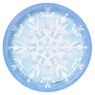 Snowflake Winter Wonderland Dinner Plates (8)