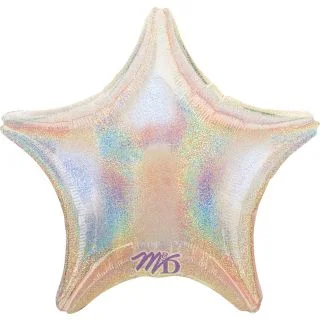 Silver Dazzler Star Foil Balloon