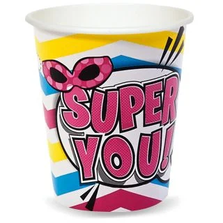 Superhero Girl 9 oz. Paper Cups