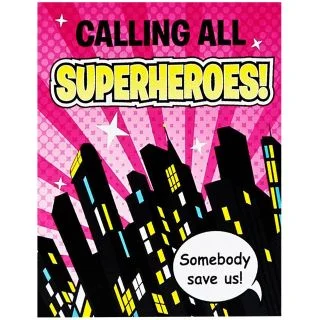 Superhero Girl Invitations