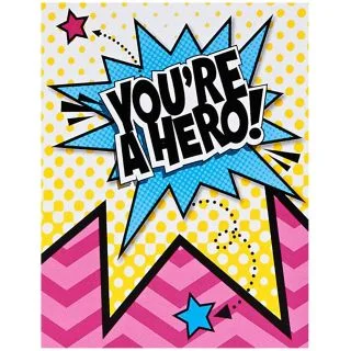 Superhero Girl Thank-You Notes