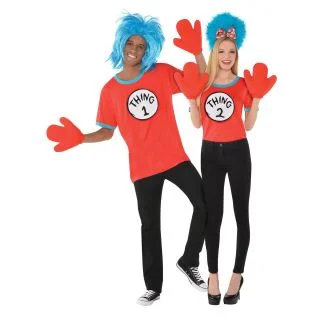 Dr. Seuss Adult Thing 1 & 2 Costume Kit