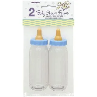 Baby Bottles 5" Blue Fillable Favors (2 Pack)