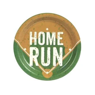 Baseball 7" Cake Plate (8 Count)