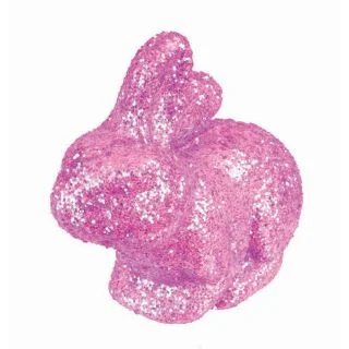 Easter Glitter Bunny Figures (3)