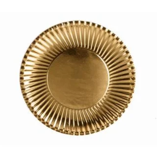 Gold Dessert Paper Plates (10)