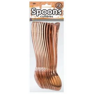 Rose Gold Plated Plated Spoons (12)