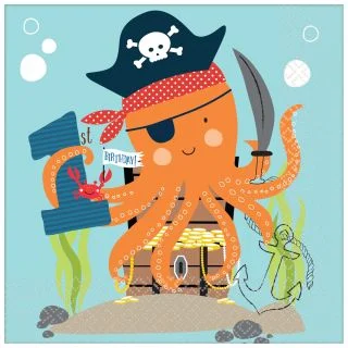 Ahoy 1st Birthday Lunch Napkins (36)