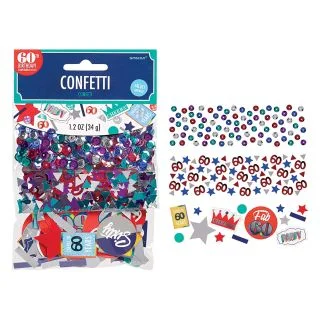 Here's to Your 60th Birthday Confetti Mix