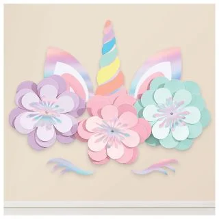 Magical Rainbow Birthday Unicorn Wall Decorating K