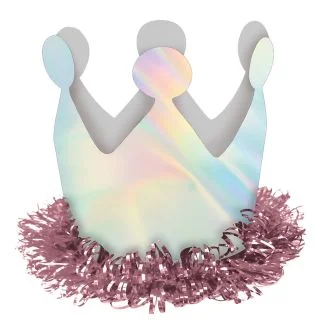 Magical Rainbow Birthday Mini Crown Hair Clip