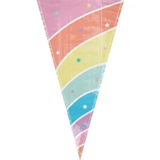 Magical Rainbow Birthday Unicorn Shaped Treat Bags