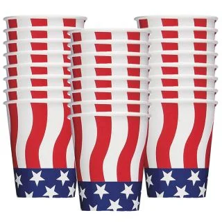 American Flag 9oz Cups (8 Pack)