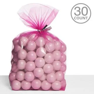Cello Bags Bright Pink (30 Count)