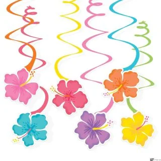 Luau Swirl Hanging Decorations Value Pack (Each)