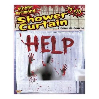 Bloody Shower Curtain