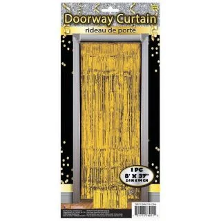 Gold Tinsel Doorway Curtin