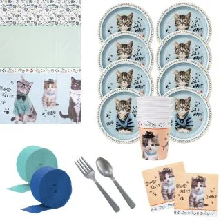 Rachael Hale Cats Rule Deluxe Tableware Kit (Serve