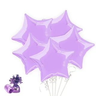 Lavender Star Balloon Bouquet Kit