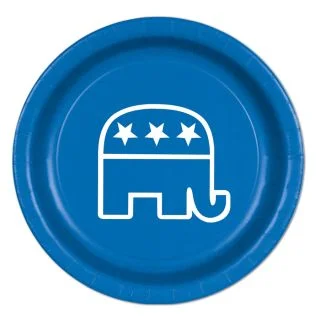 Blue Republican Plates(8 Pack)