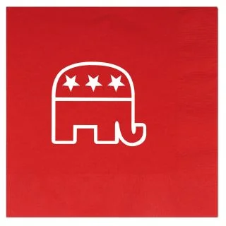 Red Republican Luncheon Napkins(16 Pack)