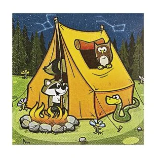 Camp Adventure Beverage Napkins (16 Count)
