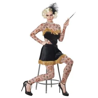 Womens The Amazing Tatooed Lady Costume