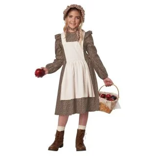 Brown Frontier Settler Girl Costume