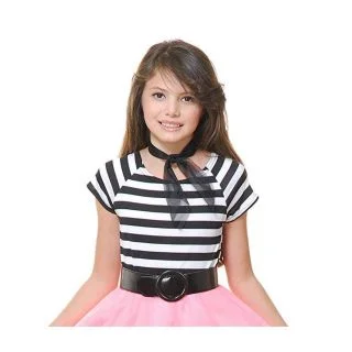 Child Black and White 50s Top Costume