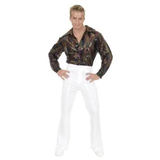 Sequin Disco Shirt For Adults