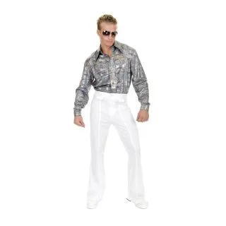 White Disco Pants For Adults