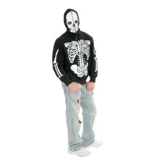 Adult Skeleton Hoodie with Mask