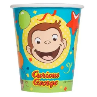 Curious George 9oz Paper Cups (8)