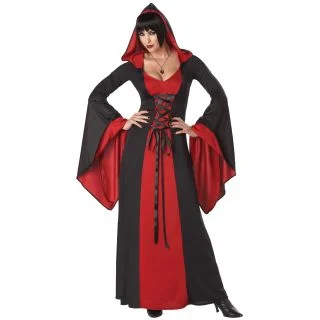 Adult Womens Deluxe Hooded Gown Costume
