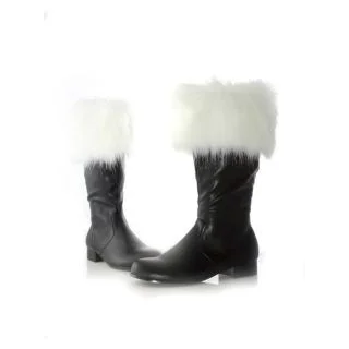 Santa Boot with Faux Fur Cuff