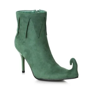 Green Holiday Boot With 3-Inch Heel For Ladies