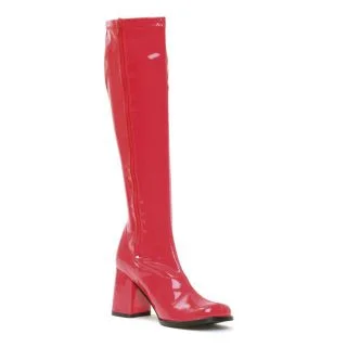 Patent Leather Red Go Go Boots