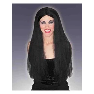 Extra-Long 30" Black Wig For Adults