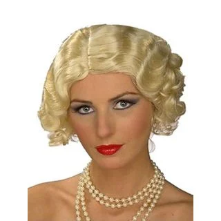 Flapper Blonde Costume Wig