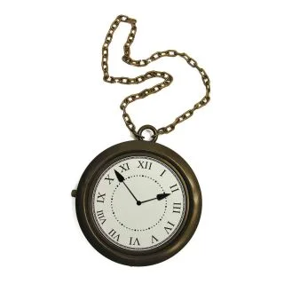 Clock Necklace Rapper Costume Accessory
