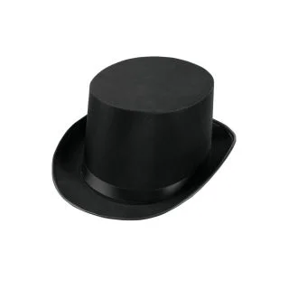 Satin Deluxe Black Top Hat